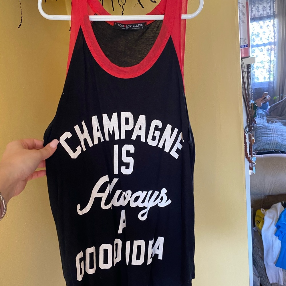 3/$25 sale! Champagne is always a good idea tank